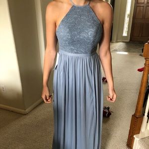 Dusty Blue Prom Dress/Bridesmaid Dress
